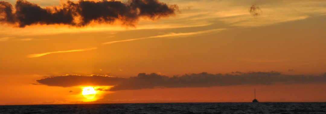 Dawn at sea