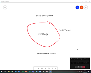 Using MS Whiteboard